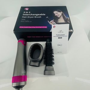 Professional 2 in 1 Blowout Brush Detachable Hair Dryer with New Styling Tools